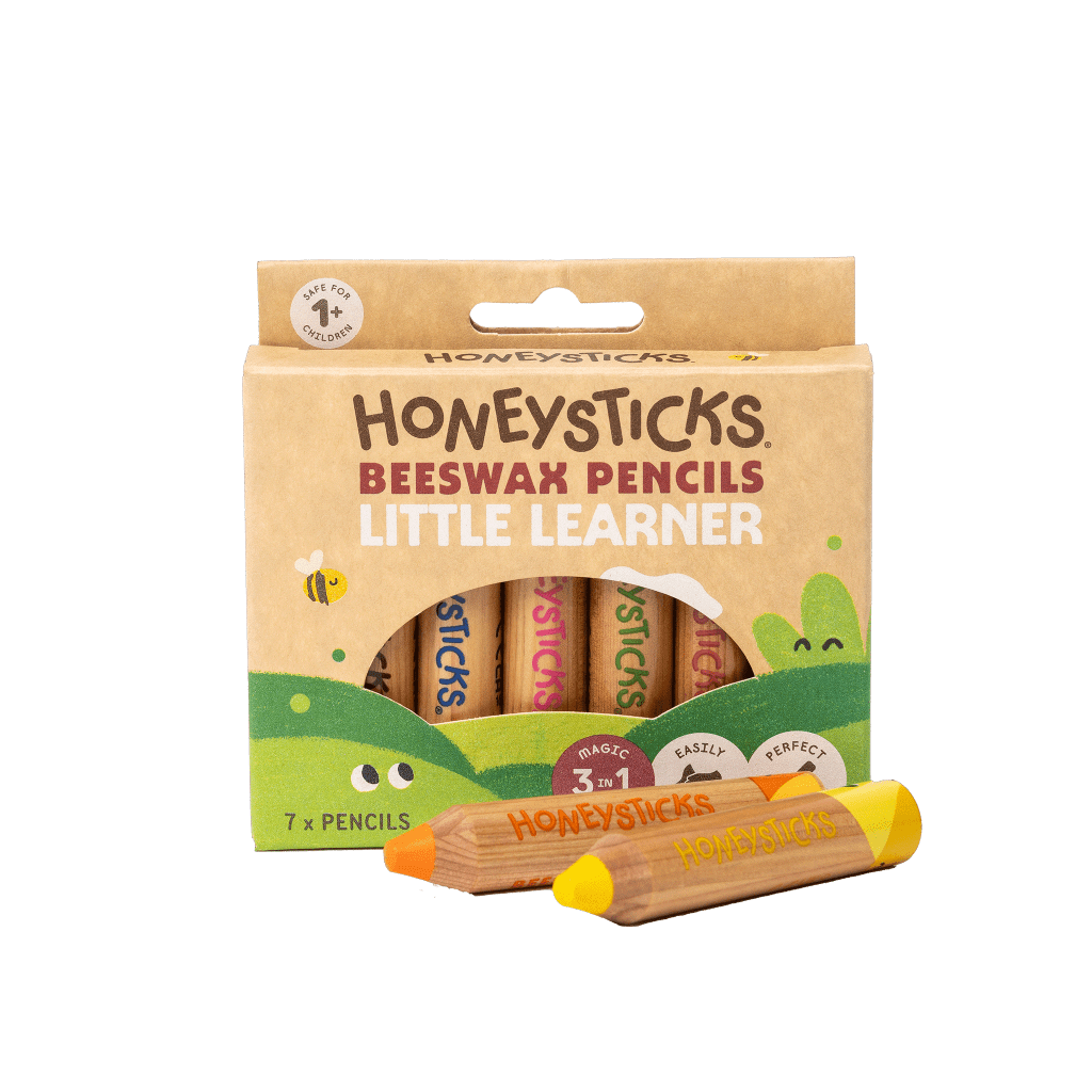 Honeysticks | Magic 3-in-1 Beeswax Pencils Little Learners 7pk - Cove. Beach Essentials
