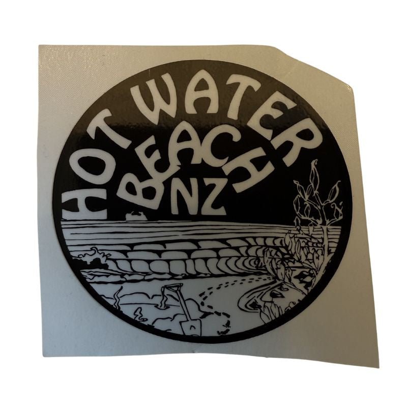 Hotwater Beach Hot Pool Sticker - Cove. Beach Essentials