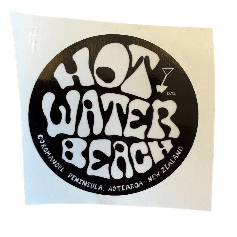 Hotwater Beach Words Sticker - Cove. Beach Essentials