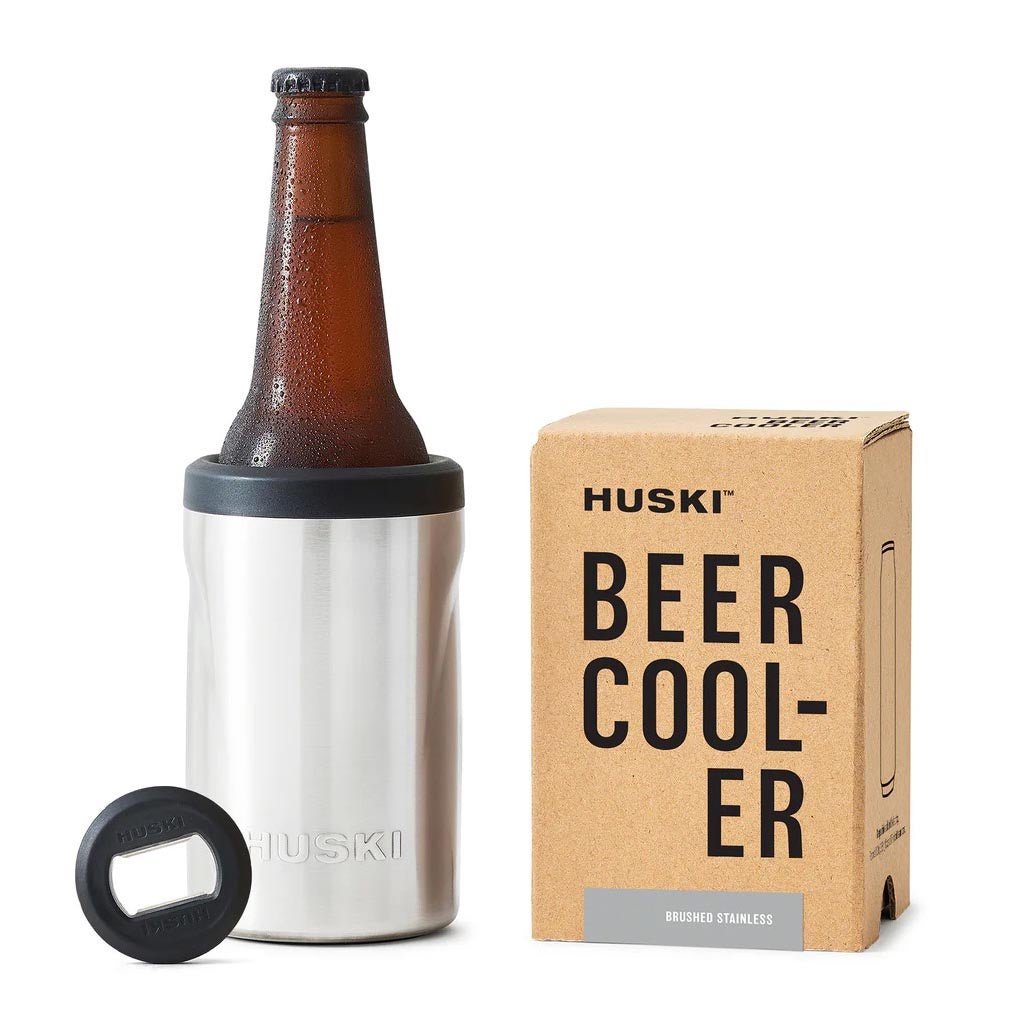 Huski | Beer Cooler 2.0 Brushed Stainless - Cove. Beach Essentials