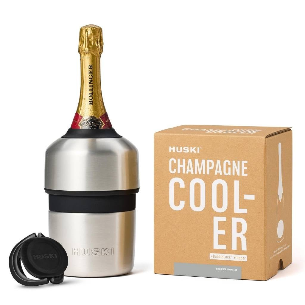 Huski | Champagne Cooler Brushed Stainless - Cove. Beach Essentials