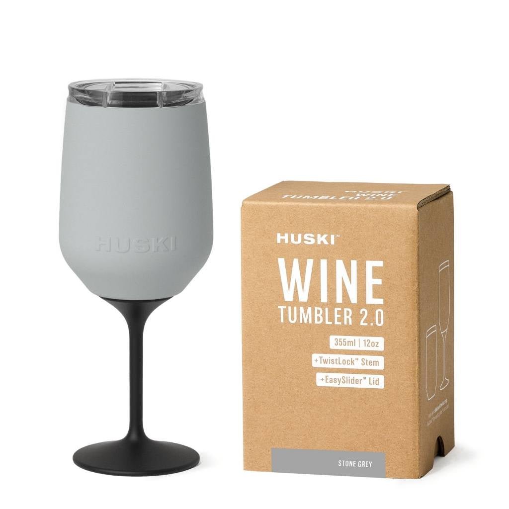 Huski | Wine Tumbler 2.0 Stone Grey - Cove. Beach Essentials