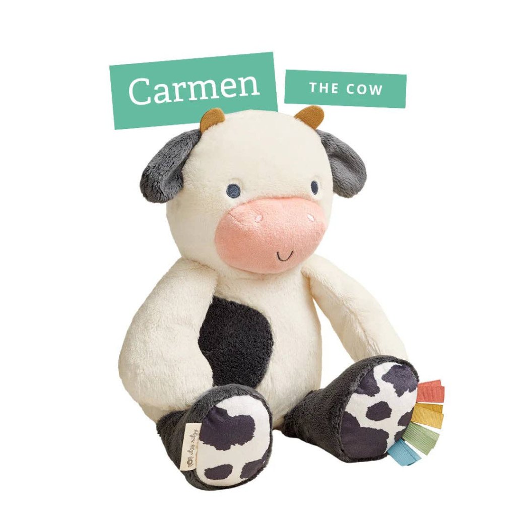 Itzy Ritzy Australia | Sweetie Snuggles™ Plush: Carmen the Cow - Cove. Beach Essentials