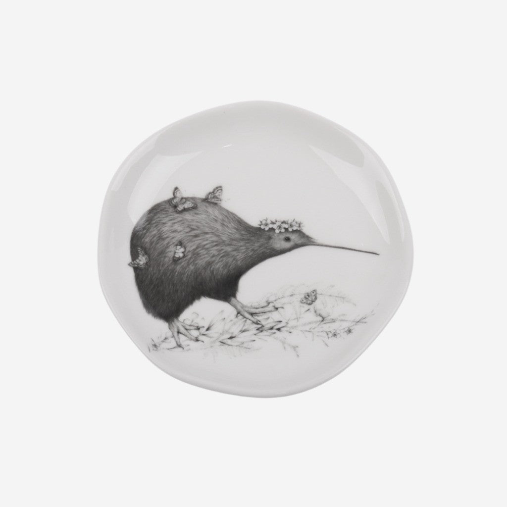 Katy Hayward brown kiwi trinket dish