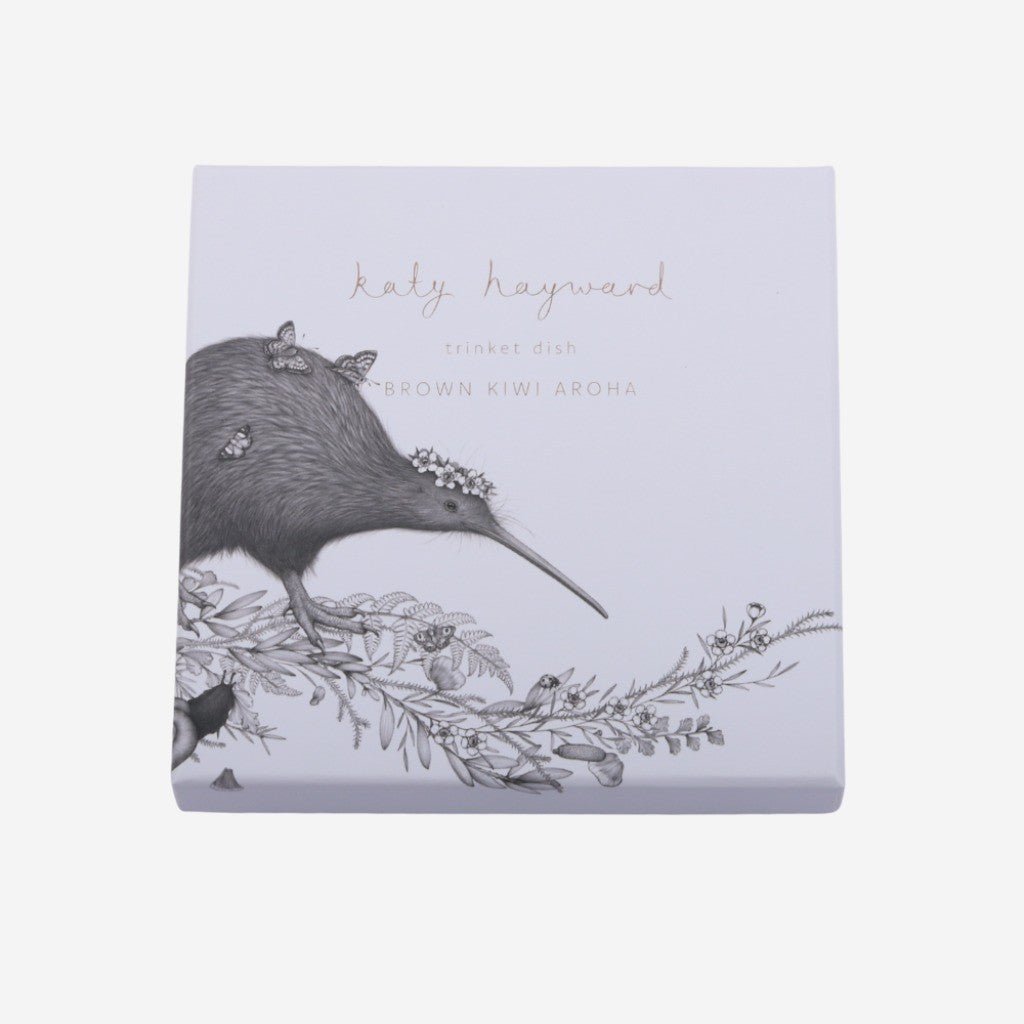 Katy Hayward | Trinket Dish - Walking with Aroha - Brown Kiwi - Cove. Beach Essentials