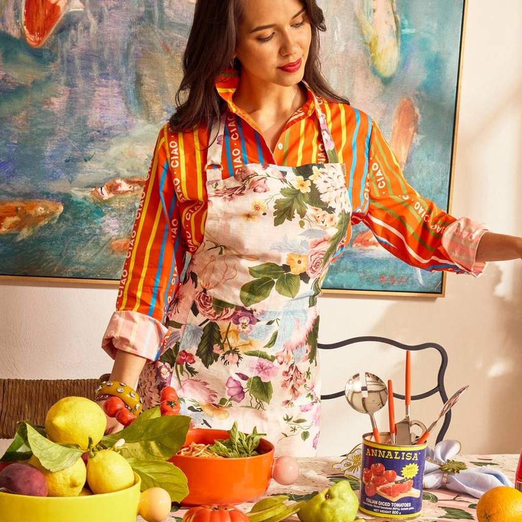Kip & Co | Belle Floral Apron - Cove. Beach Essentials