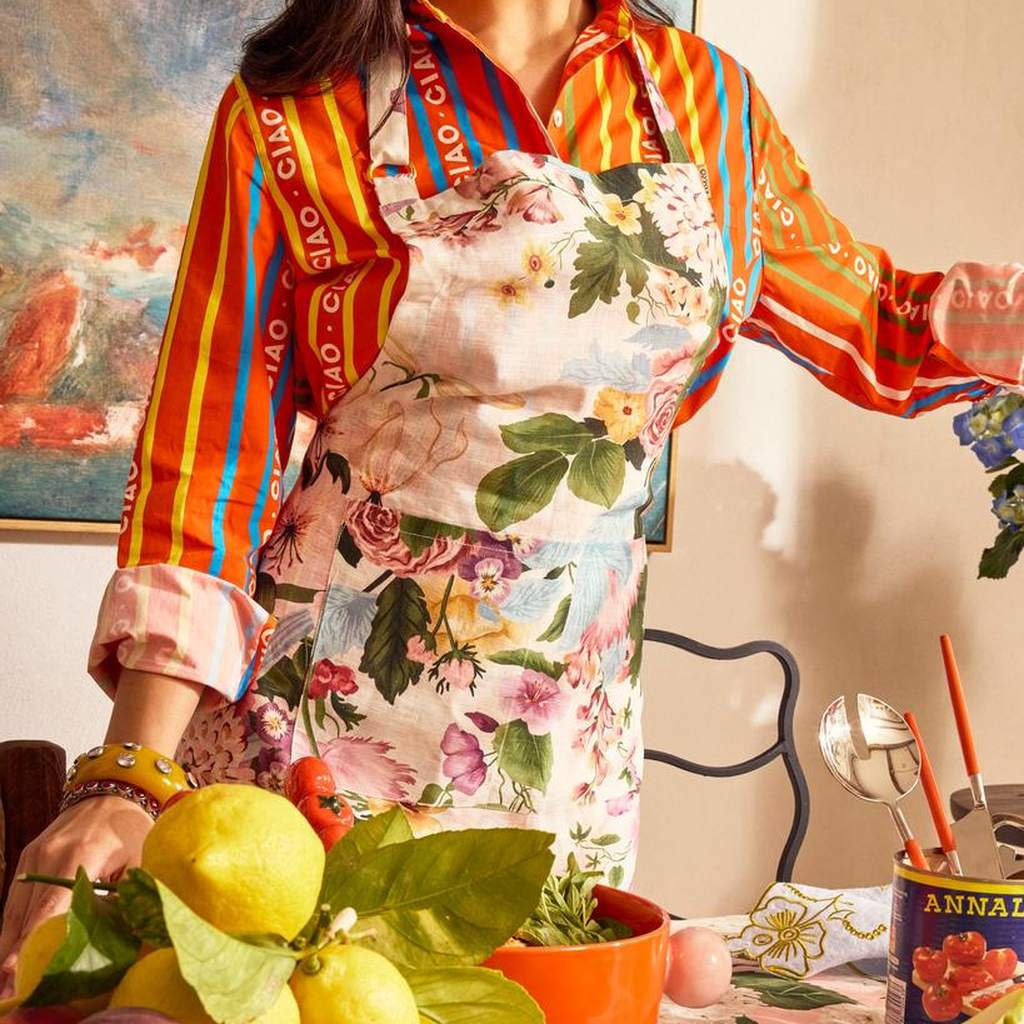 Kip & Co | Belle Floral Apron - Cove. Beach Essentials