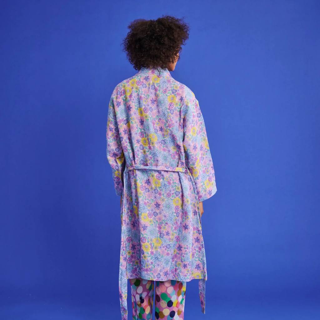 Kip & Co | Bunch Of Fun Linen Robe - Cove. Beach Essentials