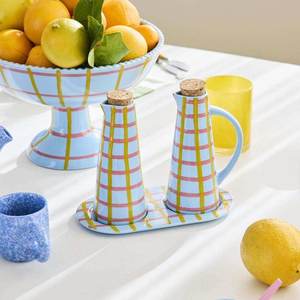 Kip & Co | Callaway Tartan Fruit Bowl - Cove. Beach Essentials