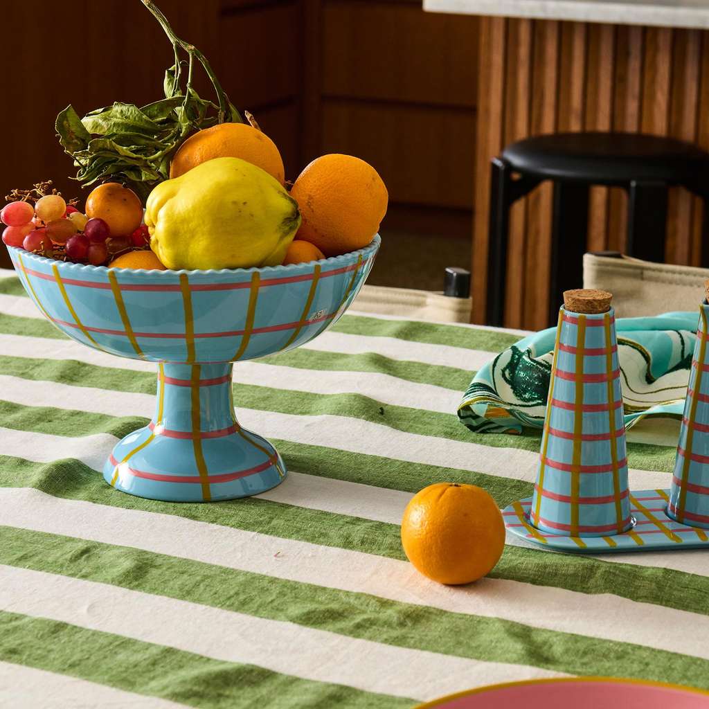 Kip & Co | Callaway Tartan Fruit Bowl - Cove. Beach Essentials