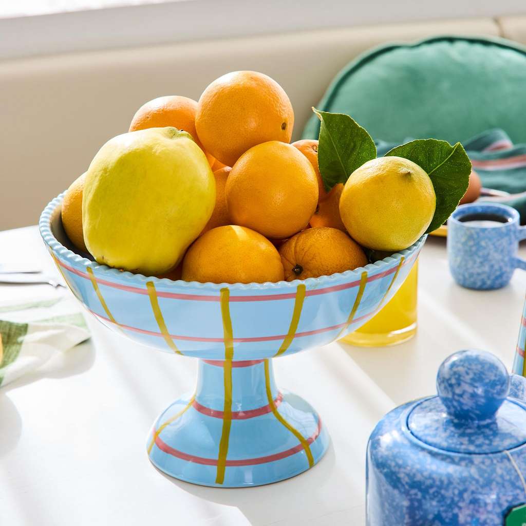 Kip & Co | Callaway Tartan Fruit Bowl - Cove. Beach Essentials