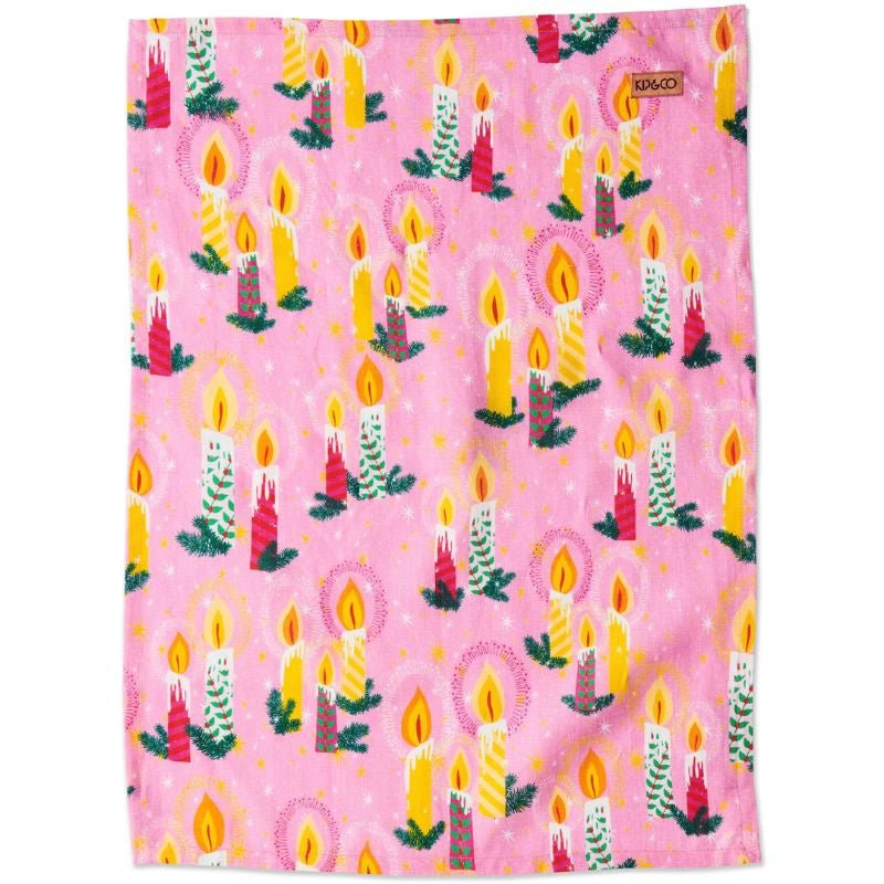 Kip & Co | Candlelight Linen Tea Towel - Cove. Beach Essentials