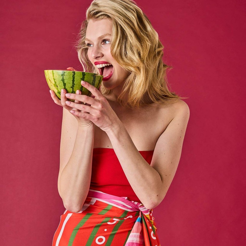 Kip & Co | Ciao Stripe Organic Cotton Sarong - Cove. Beach Essentials