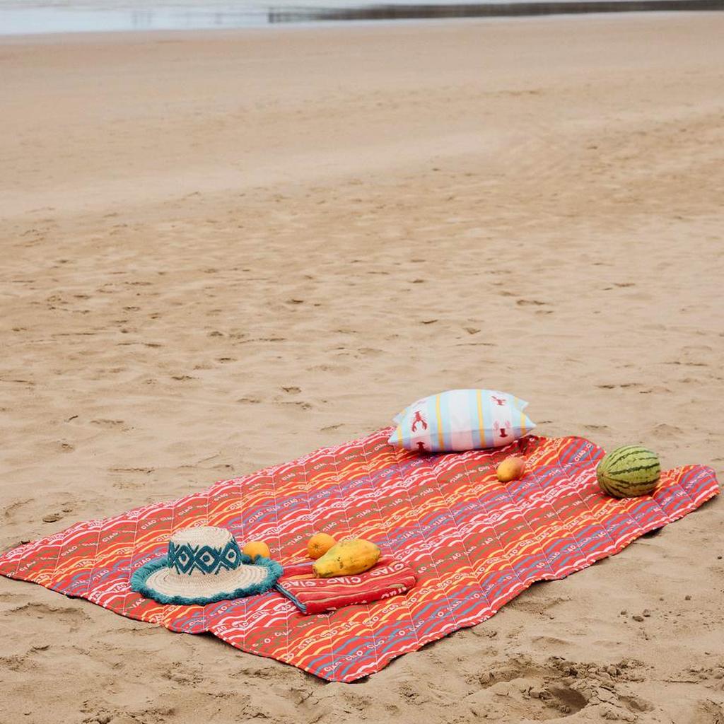 Kip & Co | Ciao Stripe Picnic Mat - Cove. Beach Essentials