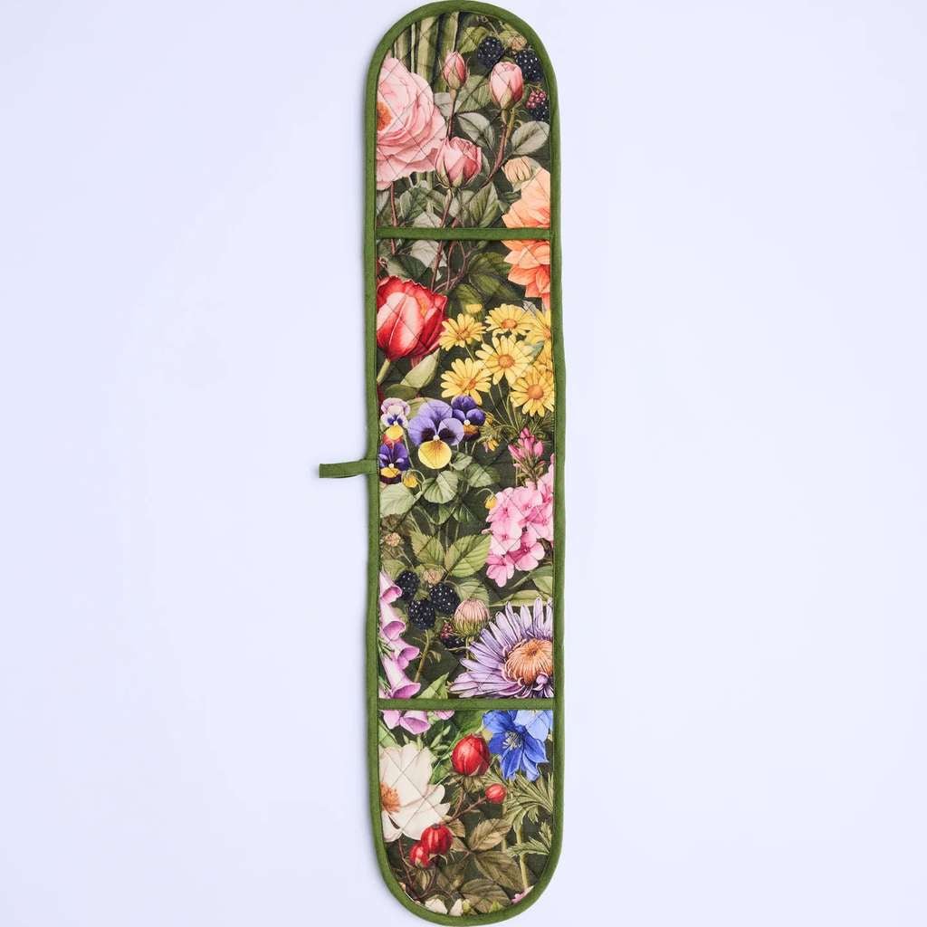 Kip & Co | Cottage Garden Eden Double Oven Mitt - Cove. Beach Essentials