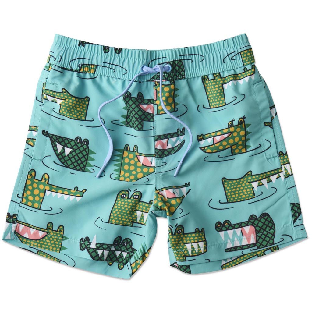 Kip & Co | Crocodile Rock Green Boardies - Cove. Beach Essentials