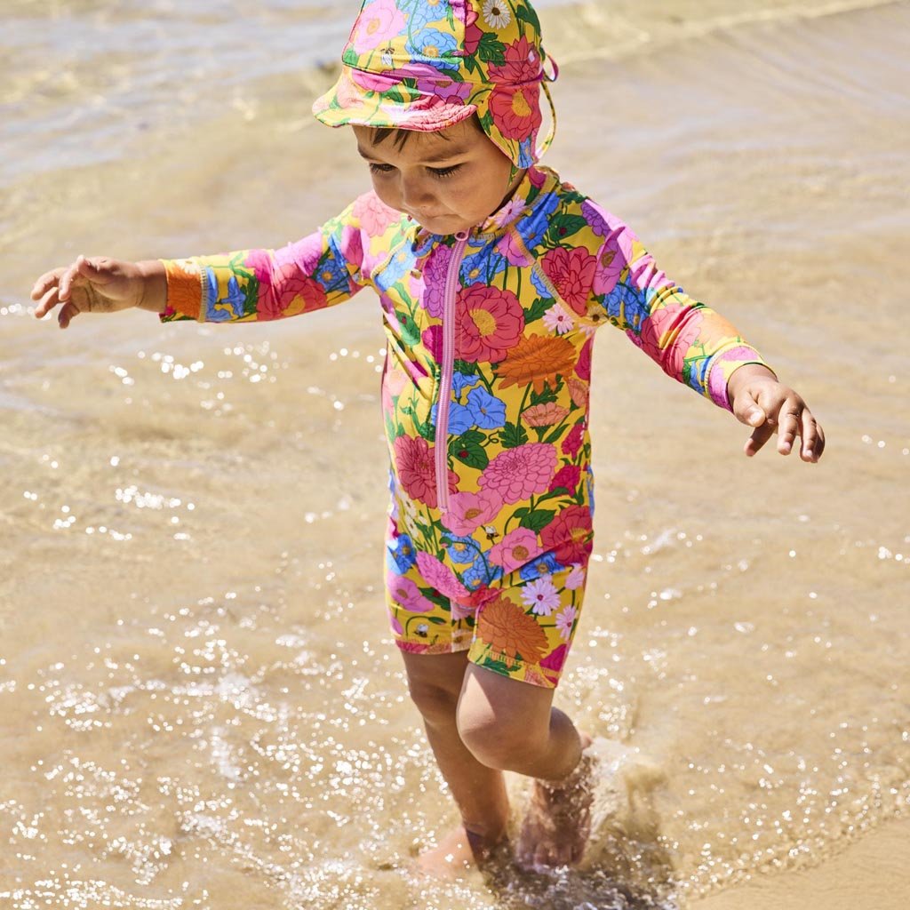 Kip & Co | Follow The Sun Yellow Baby Swim Hat - Cove. Beach Essentials