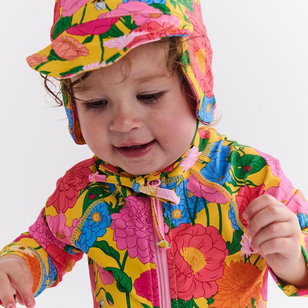 Kip & Co | Follow The Sun Yellow Baby Swim Hat - Cove. Beach Essentials