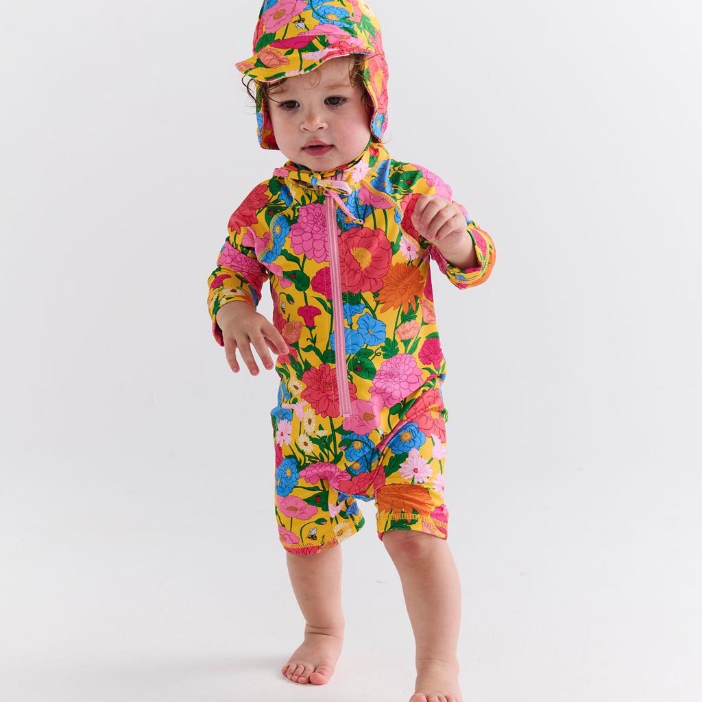 Kip & Co | Follow The Sun Yellow Baby Swim Hat - Cove. Beach Essentials