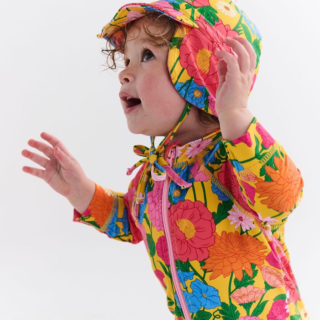Kip & Co | Follow The Sun Yellow Baby Swim Hat - Cove. Beach Essentials