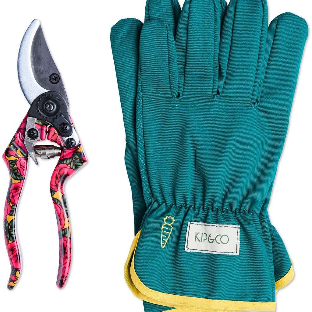Kip & Co | Golden Peony Garden Secateurs and Gloves Set - Cove. Beach Essentials
