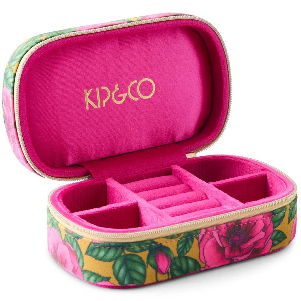 Kip & Co | Golden Peony Travel Jewellery Box - Cove. Beach Essentials