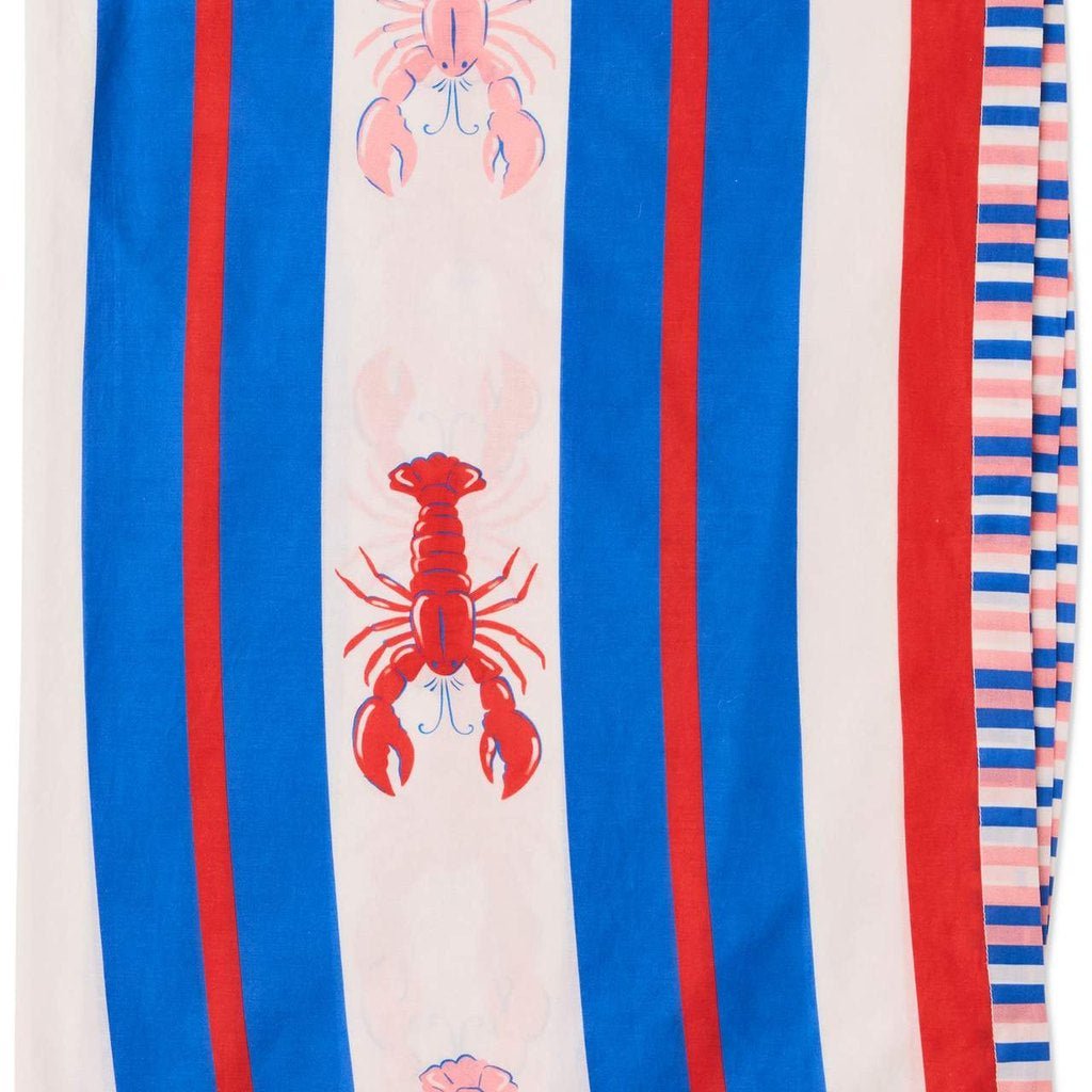 Kip & Co | Lobster Fan Club Organic Cotton Sarong - Cove. Beach Essentials