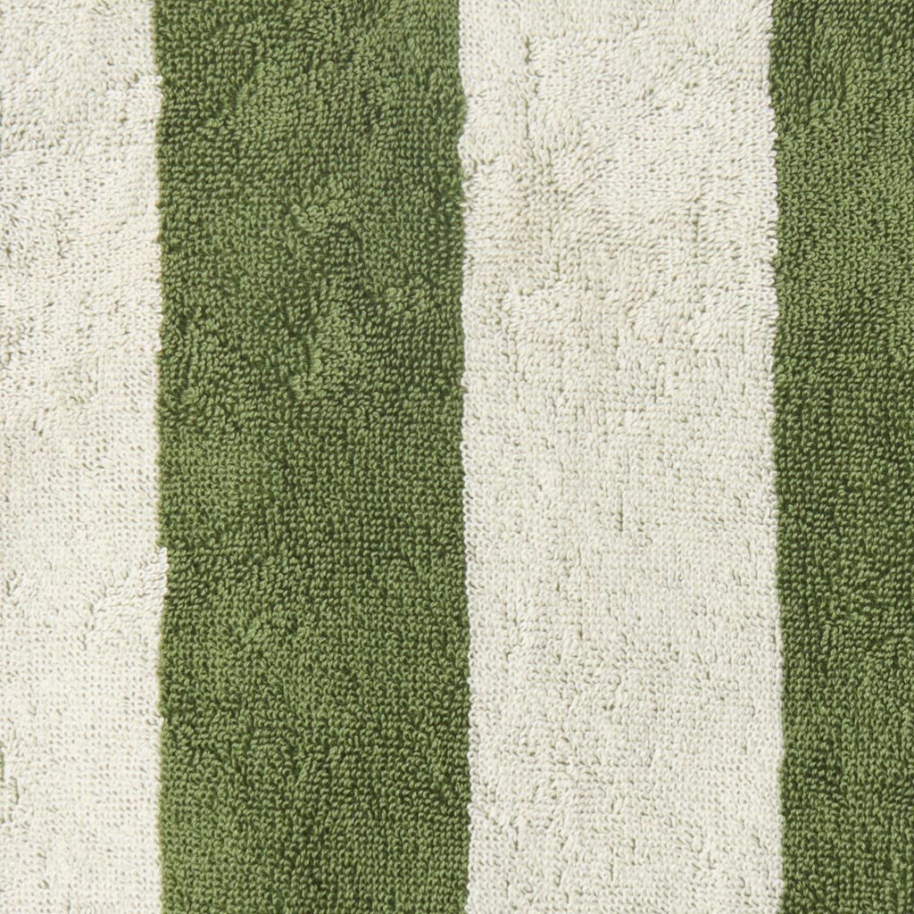 Kip & Co | Moss Stripe Terry Bath Robe - Cove. Beach Essentials