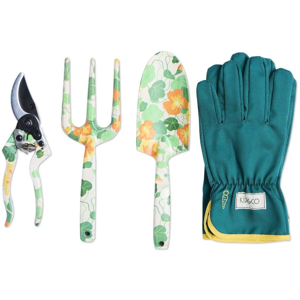 Kip & Co | Nasturtium Garden Tools and Gloves Set - Cove. Beach Essentials