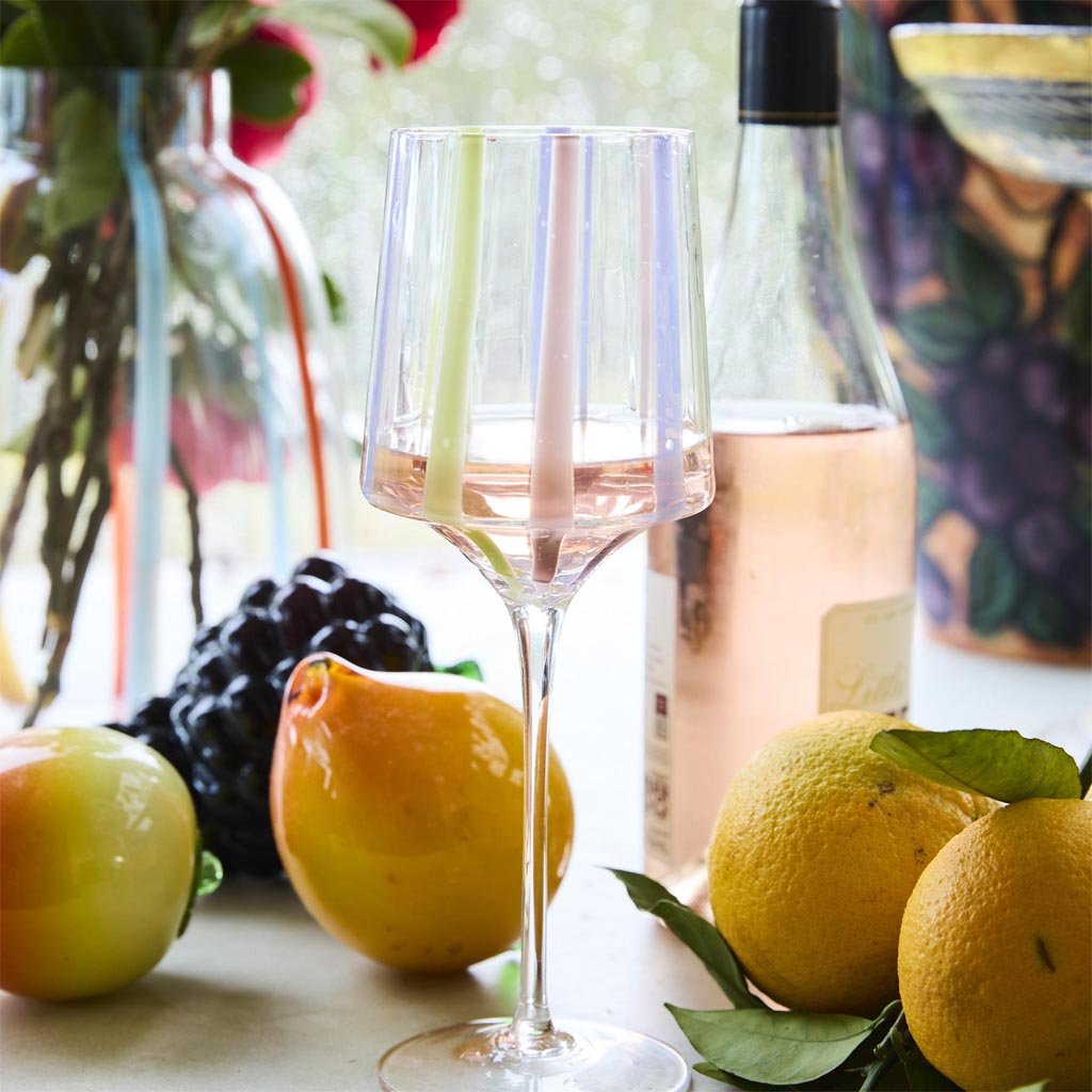 Kip & Co | Neptune Stripe Wine Glass Set - Cove. Beach Essentials