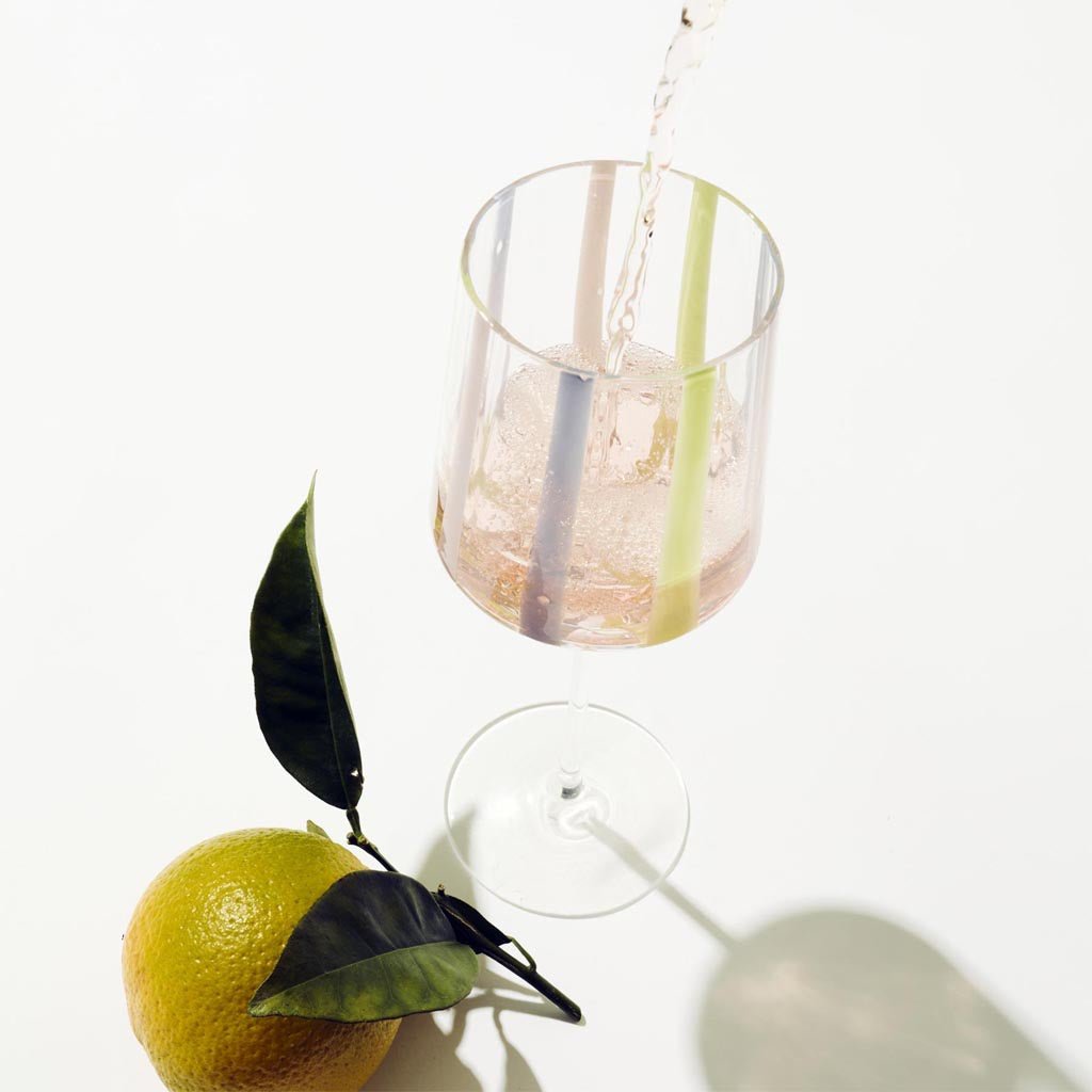 Kip & Co | Neptune Stripe Wine Glass Set - Cove. Beach Essentials