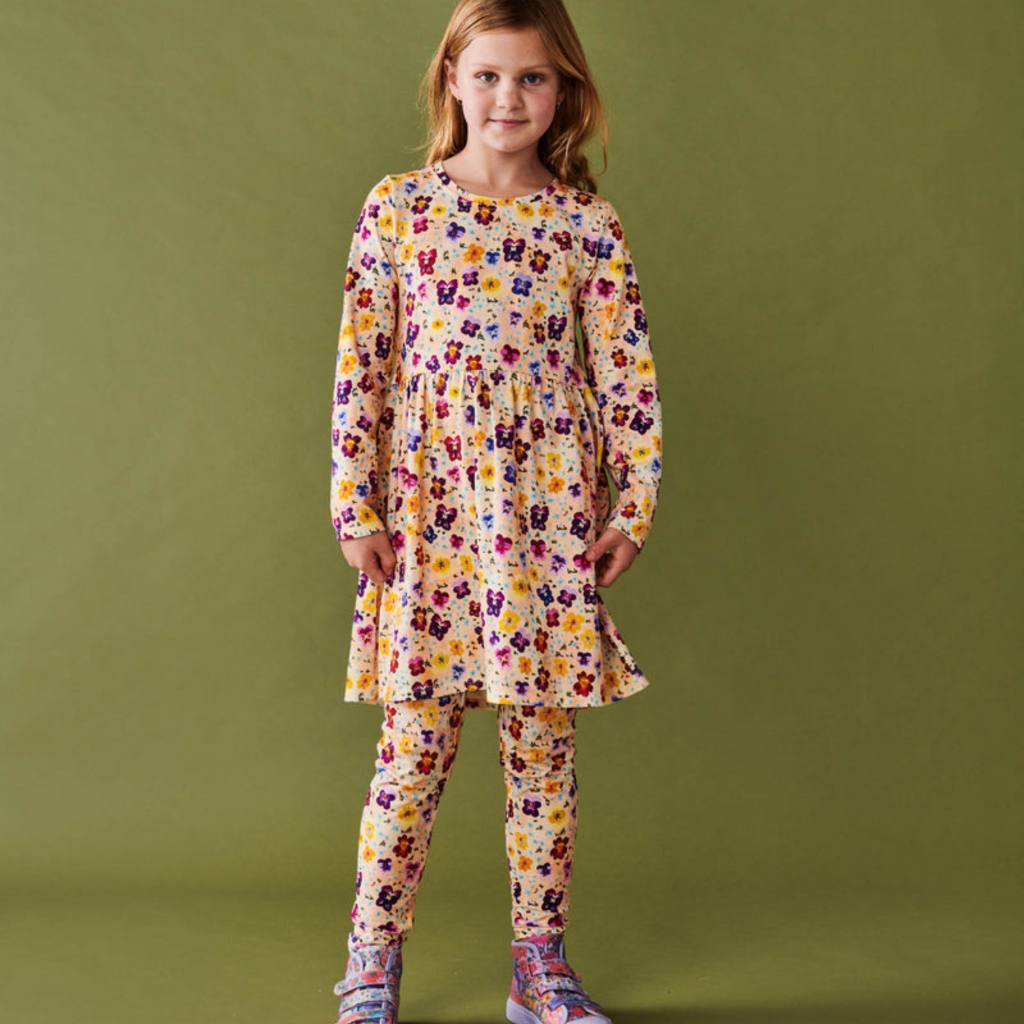 Kip &amp; Co | Pansy Organic Cotton Long Sleeve Everyday Dress - Size 7 - Cove. Beach Essentials