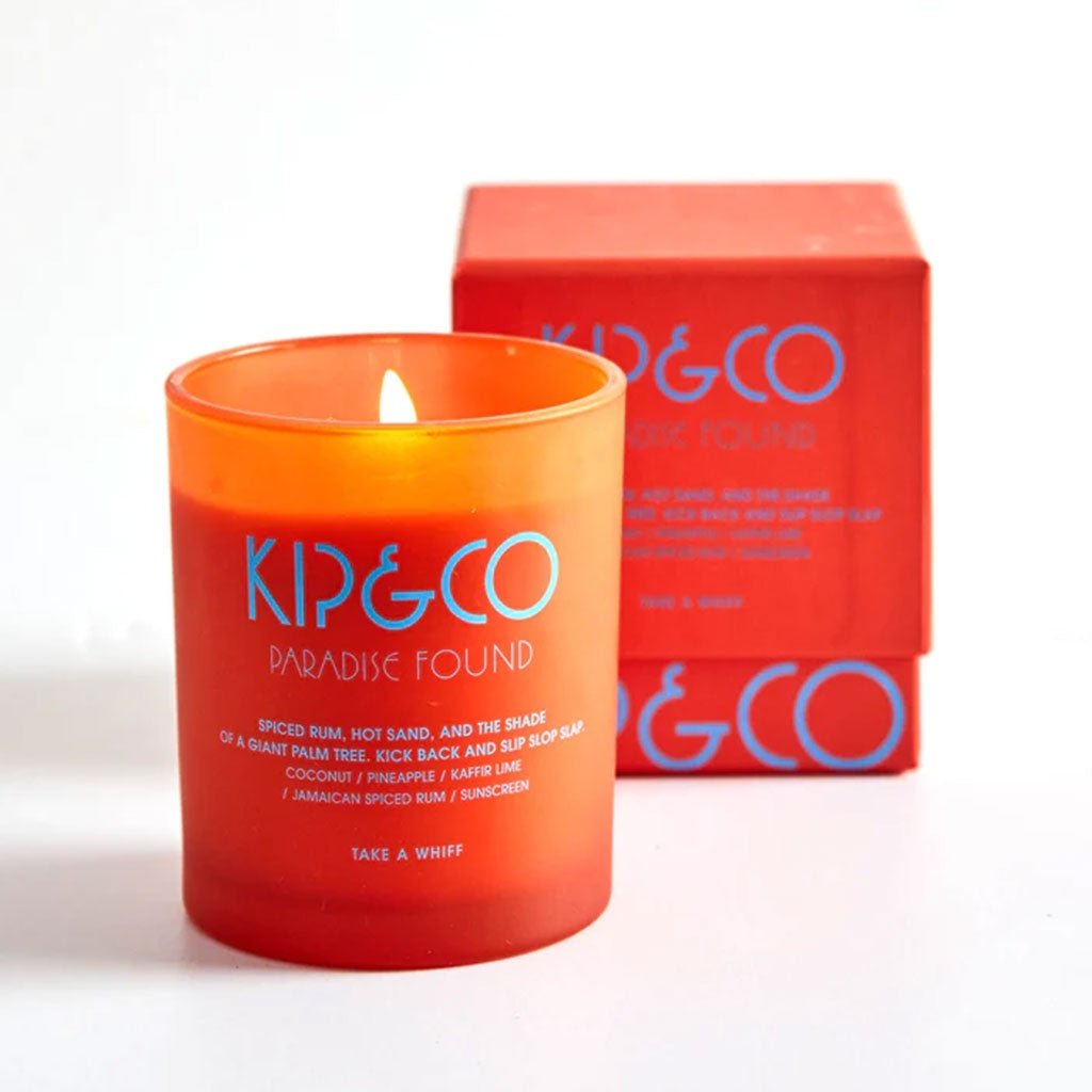 Kip &amp; Co Paradise Found Candle - Cove. Beach Essentials