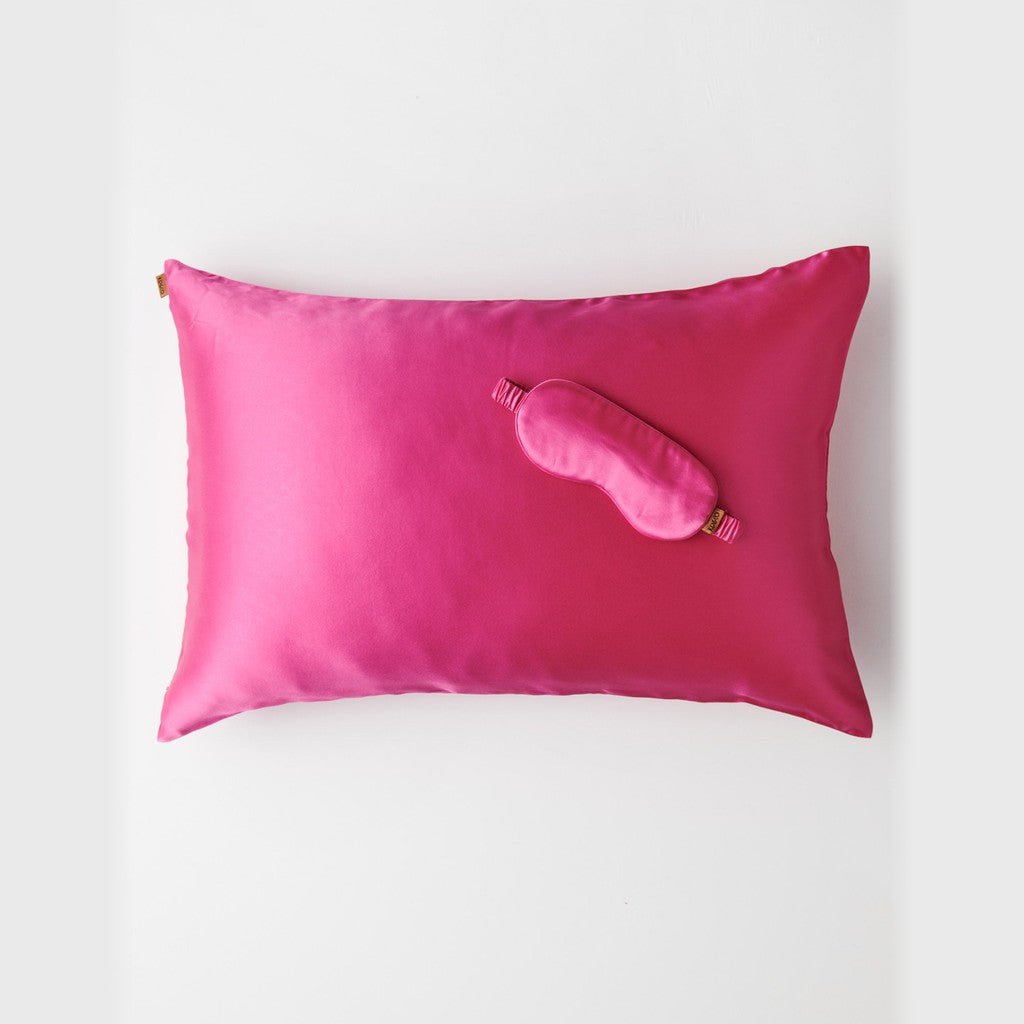 Kip & Co | Perfect Pink Silk Eye Mask - Cove. Beach Essentials