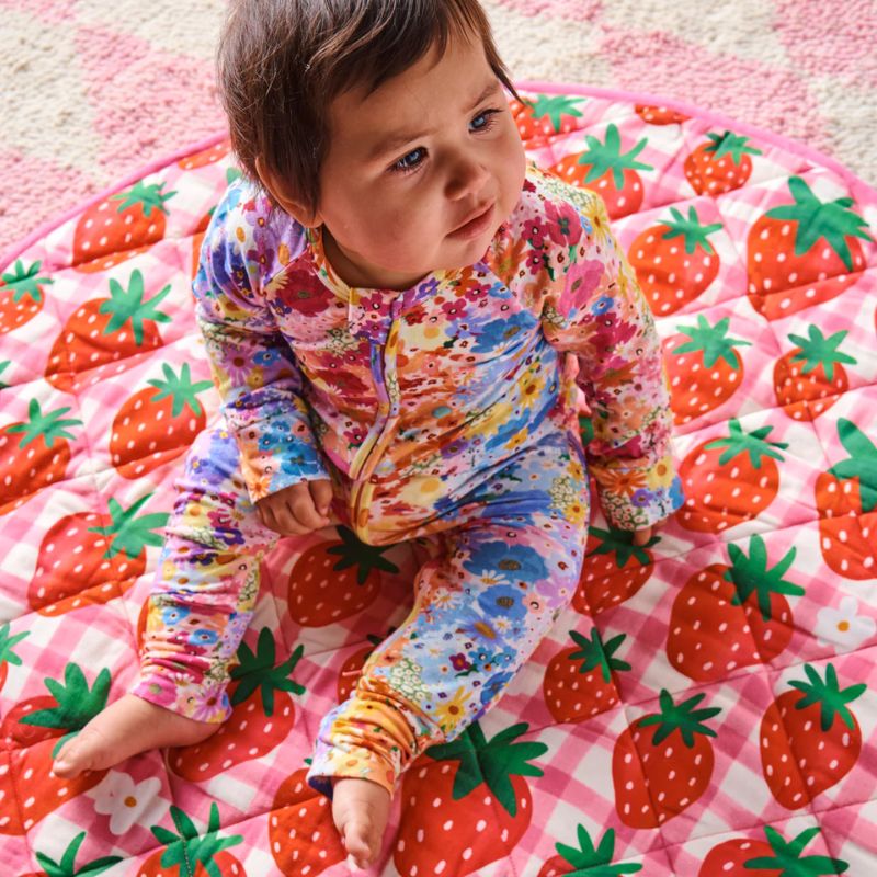 Kip & Co | Posie Lane Organic Long Sleeve Zip Romper - Cove. Beach Essentials