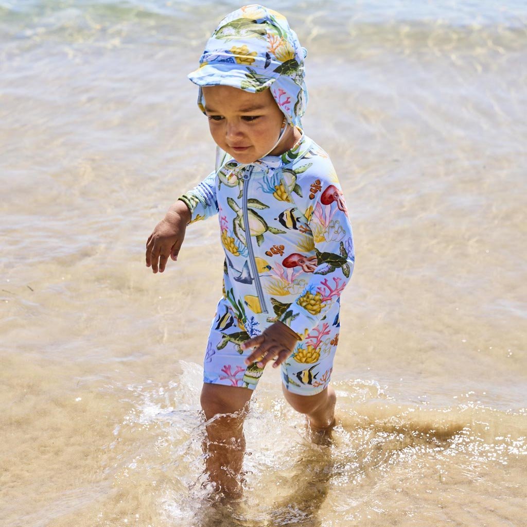 Kip & Co | Reef Life Baby Swim Hat - Cove. Beach Essentials