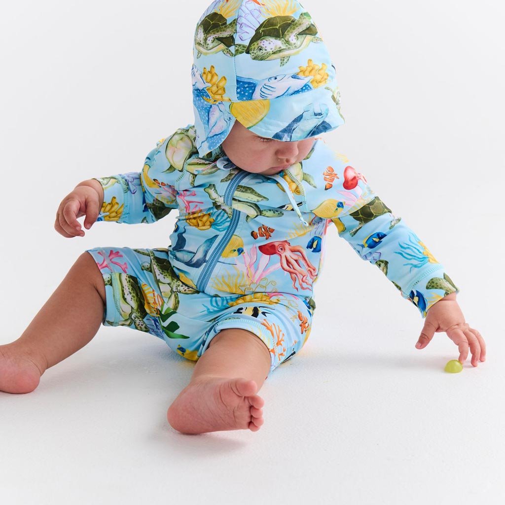 Kip & Co | Reef Life Baby Swim Hat - Cove. Beach Essentials