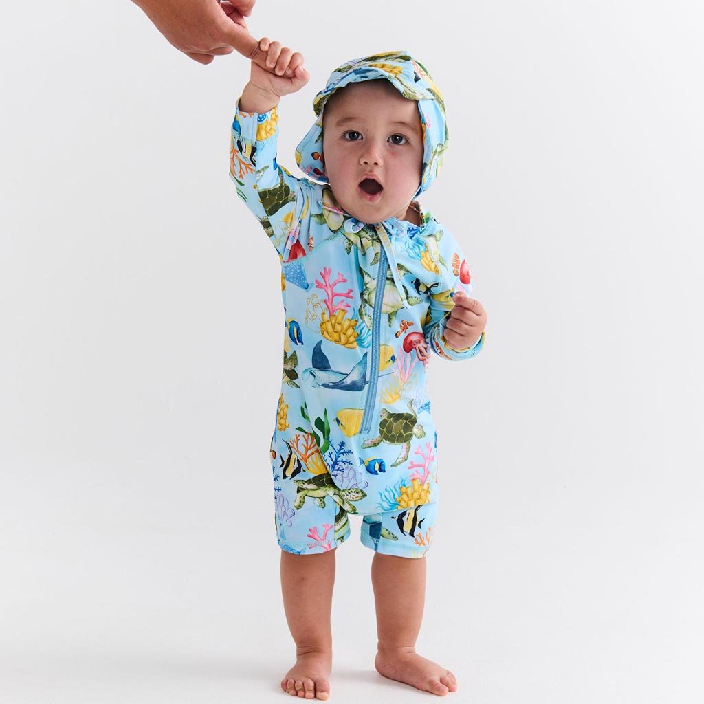 Kip & Co | Reef Life Baby Swim Hat - Cove. Beach Essentials