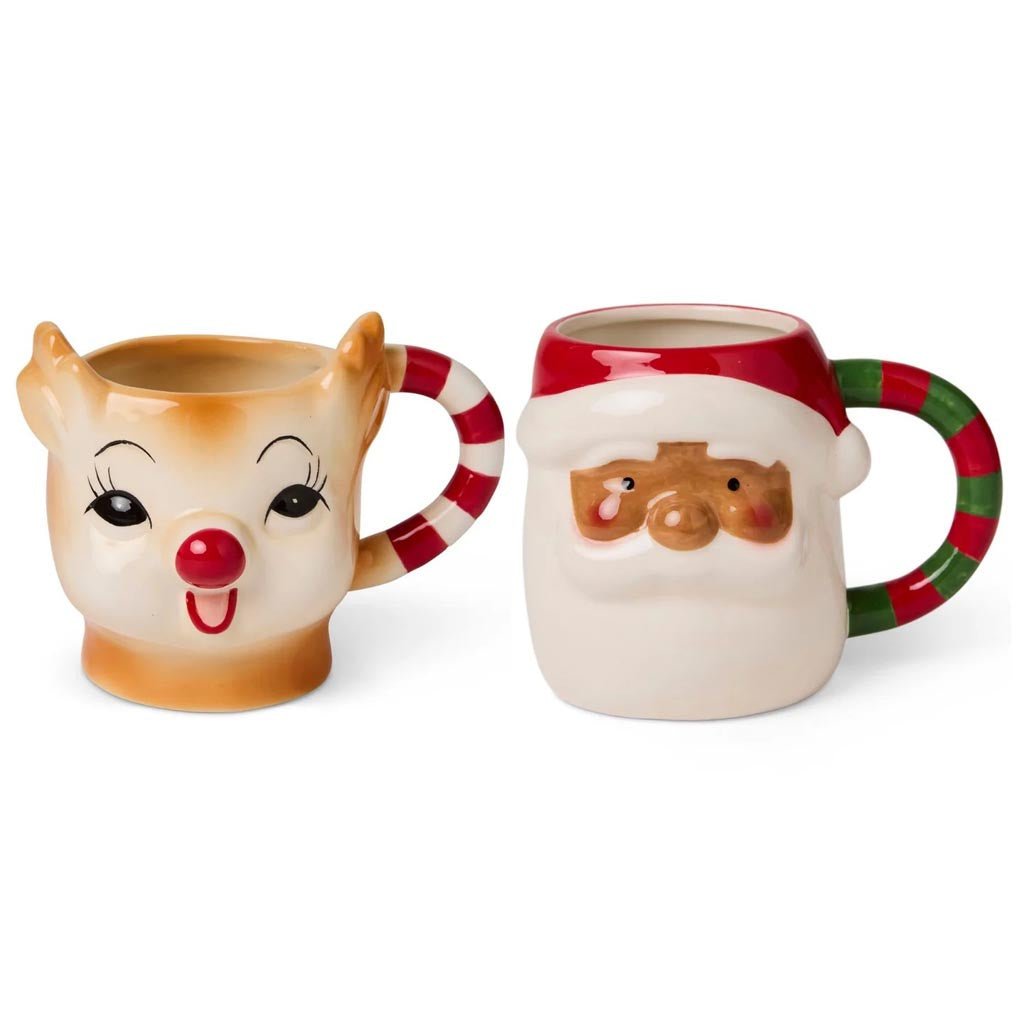 Kip & Co | Rudolph and Santa Mug 2P Set - Cove. Beach Essentials