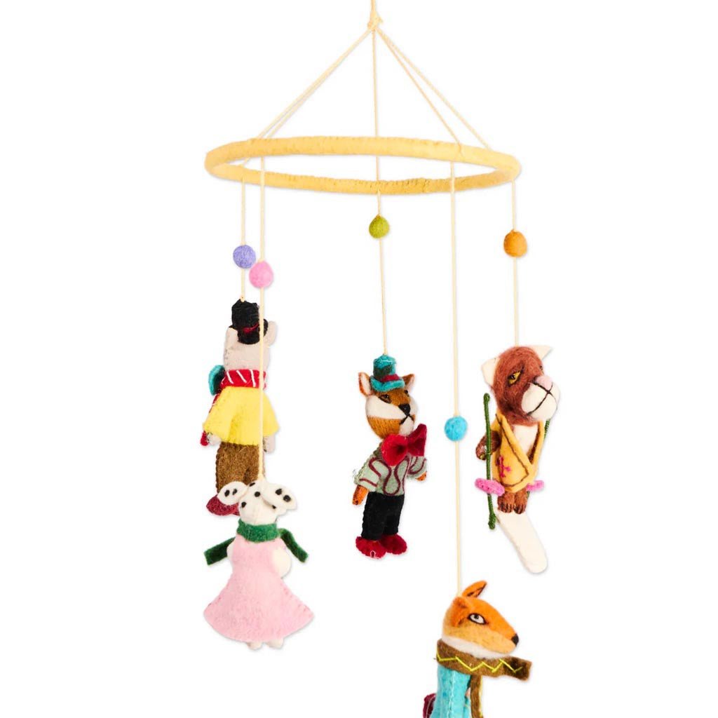 Kip & Co | Snow Fun Felted Wool Mobile - Cove. Beach Essentials