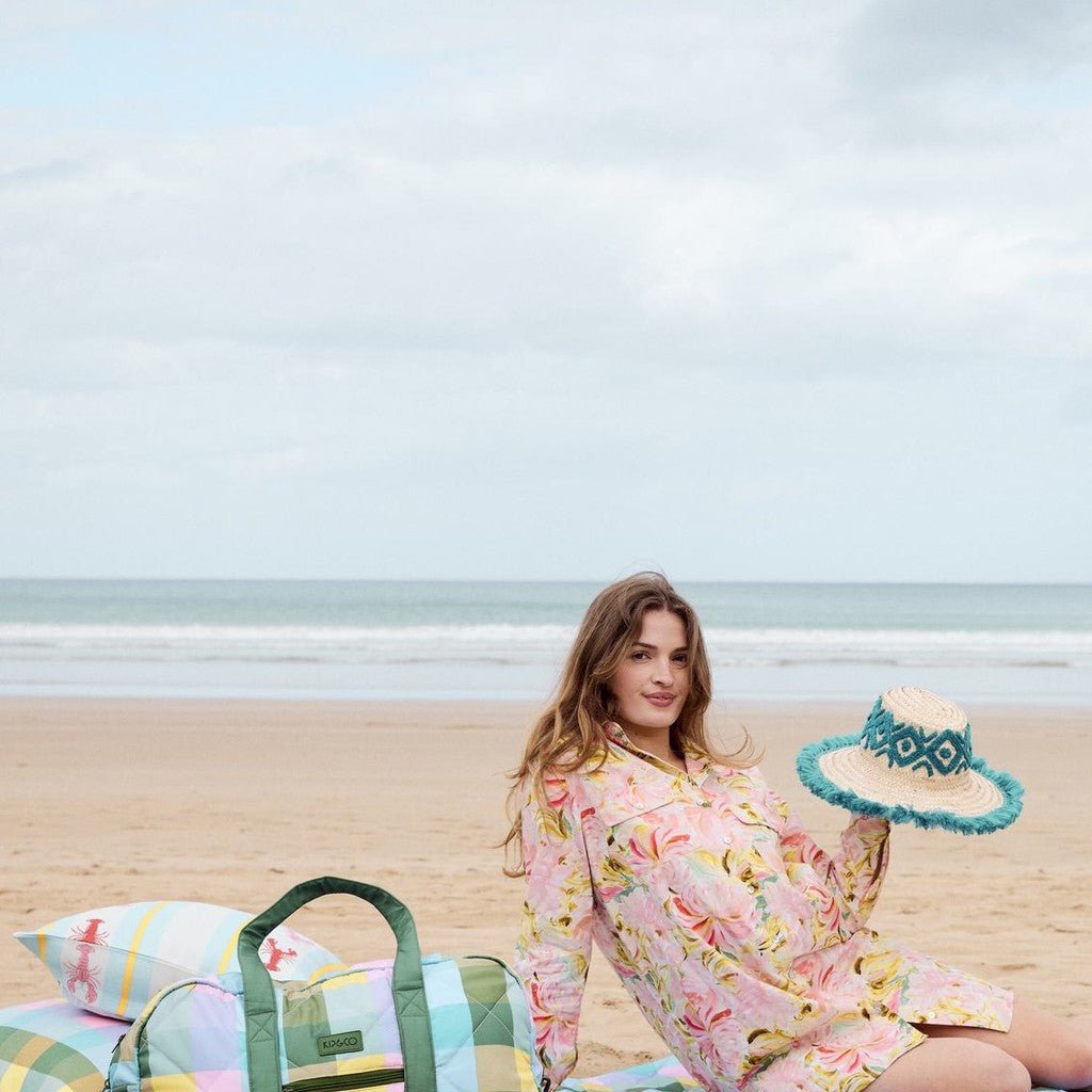 Kip & Co | Sorbet Tartan Duffle Bag - Cove. Beach Essentials