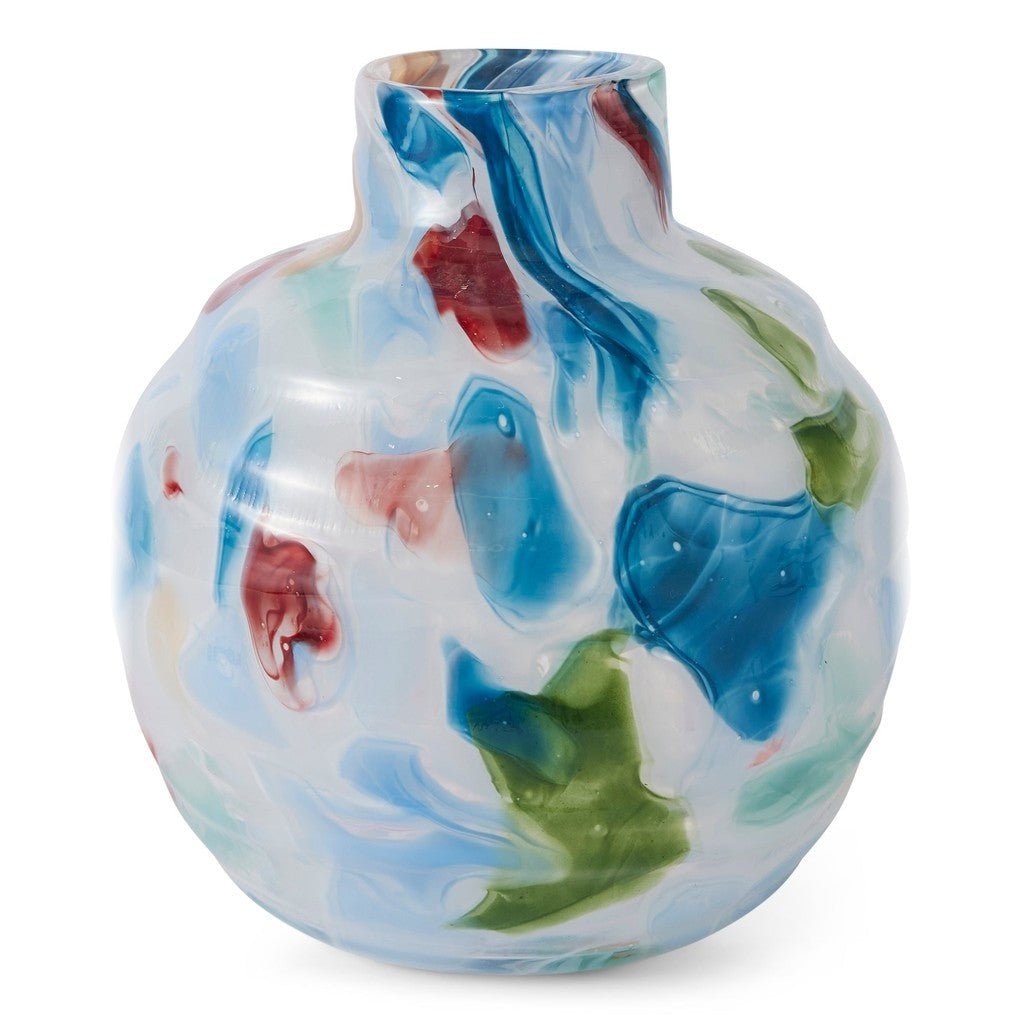 Kip & Co | Swirl Portofino Round Vase - Cove. Beach Essentials