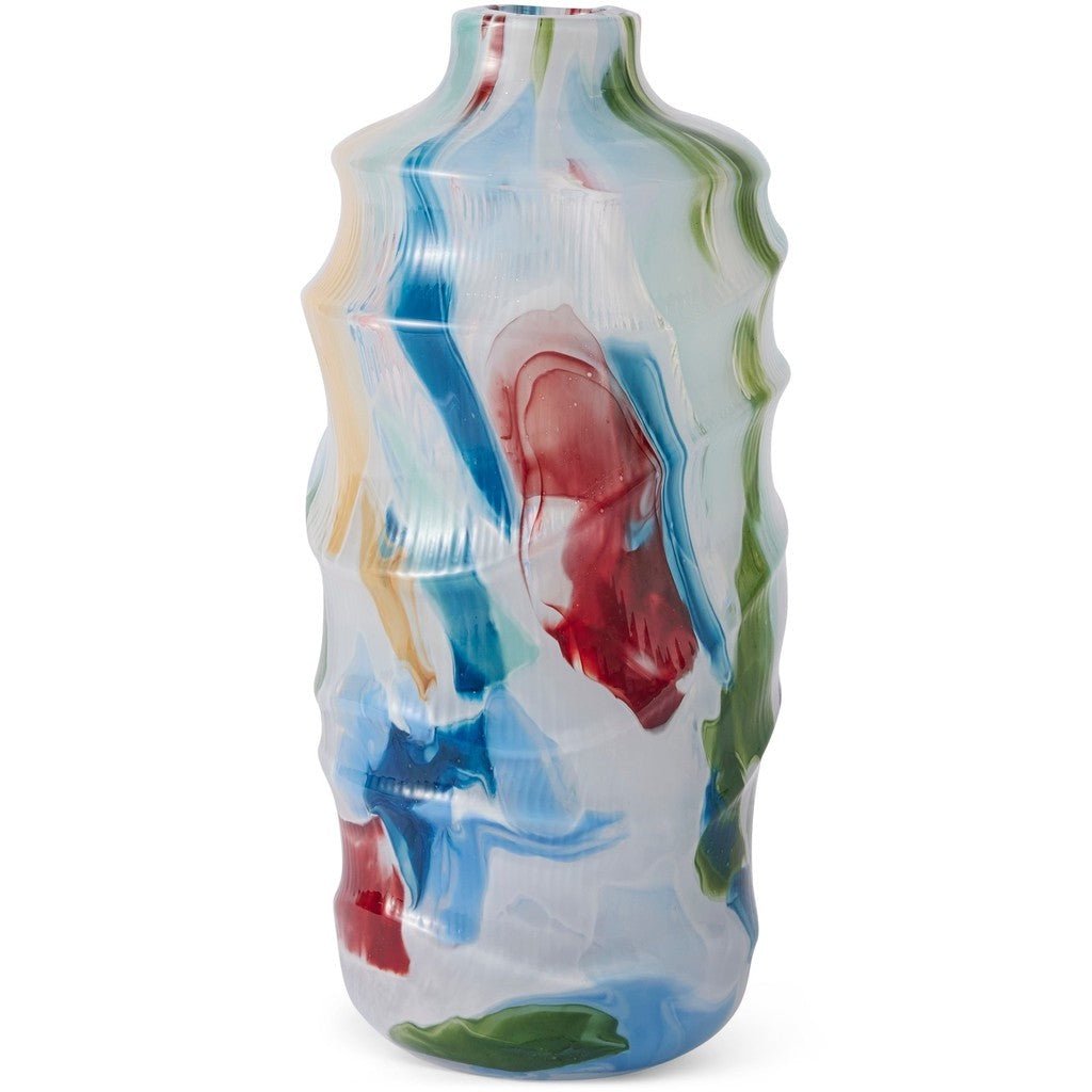 Kip & Co | Swirl Portofino Tall Vase - Cove. Beach Essentials