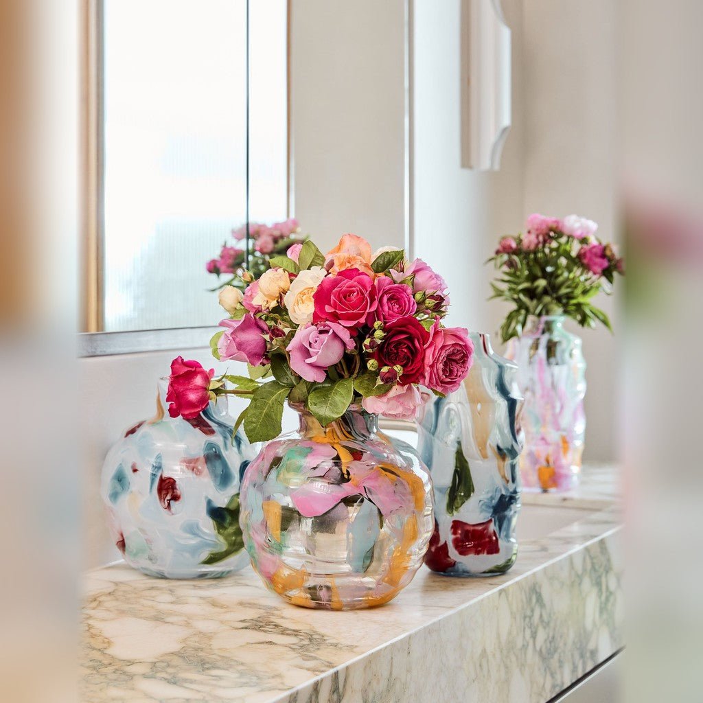 Kip & Co | Swirl Sorbet Round Vase - Cove. Beach Essentials