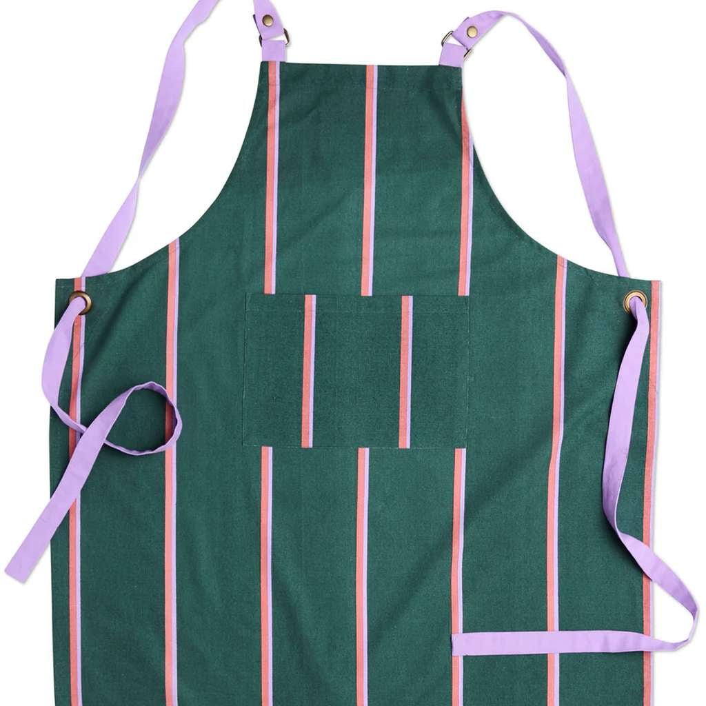 Kip & Co | Wakame Crush Stripe Canvas Apron - Cove. Beach Essentials