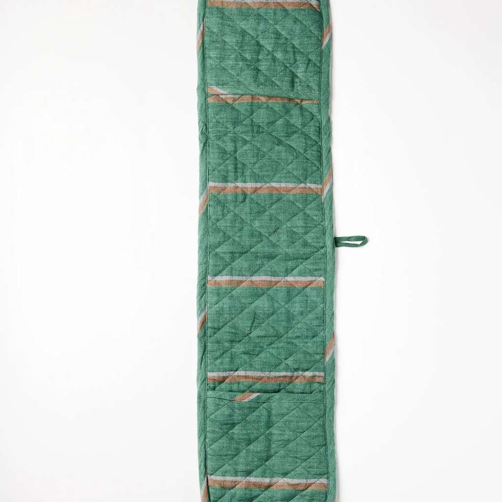 Kip & Co | Wakame Crush Stripe Double Oven Mitt - Cove. Beach Essentials