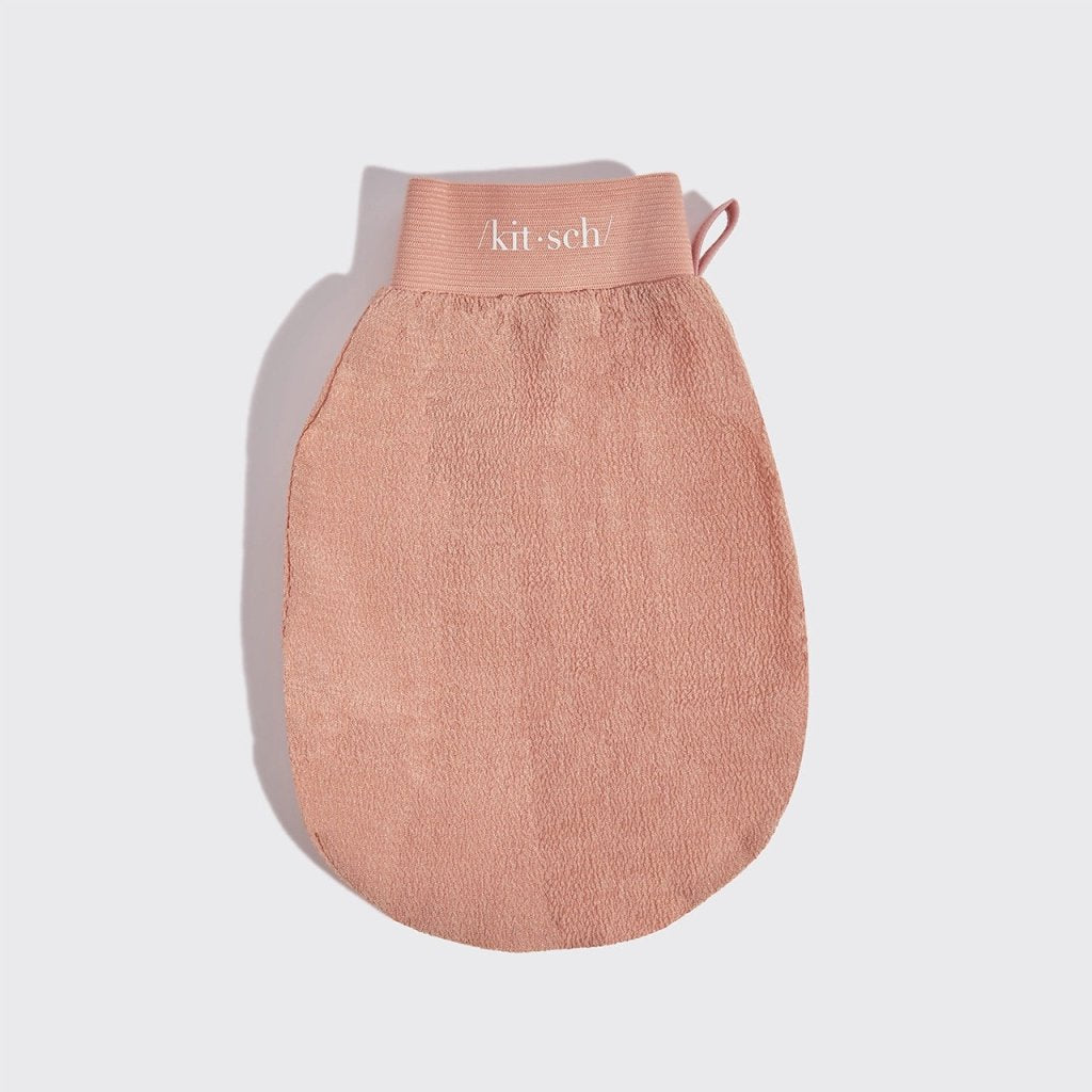KITSCH | Exfoliating Gloves 2pc Set - Black & Terracotta - Cove. Beach Essentials