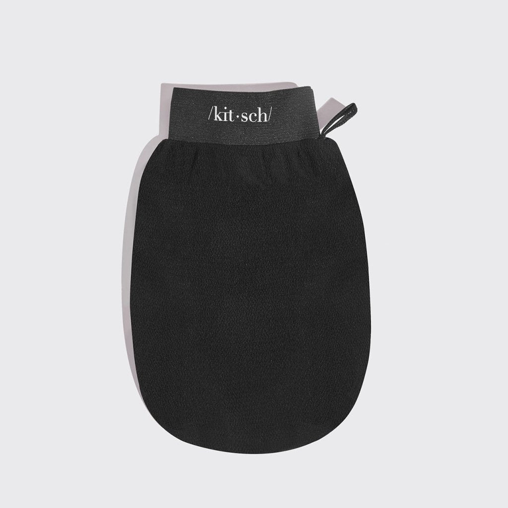 KITSCH | Exfoliating Gloves 2pc Set - Black & Terracotta - Cove. Beach Essentials
