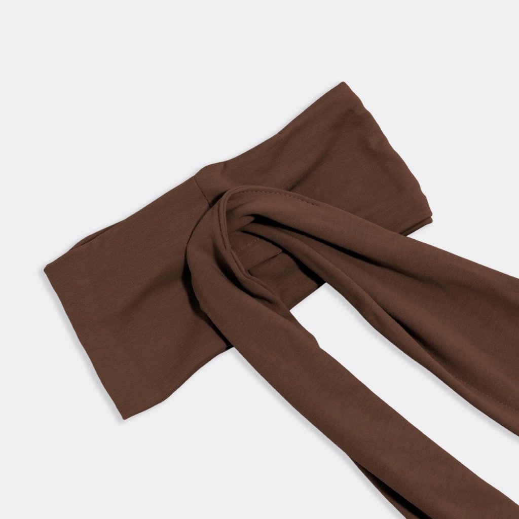 KITSCH | Set & Flow Heatless Curling Headband - Chocolate Brown - Cove. Beach Essentials