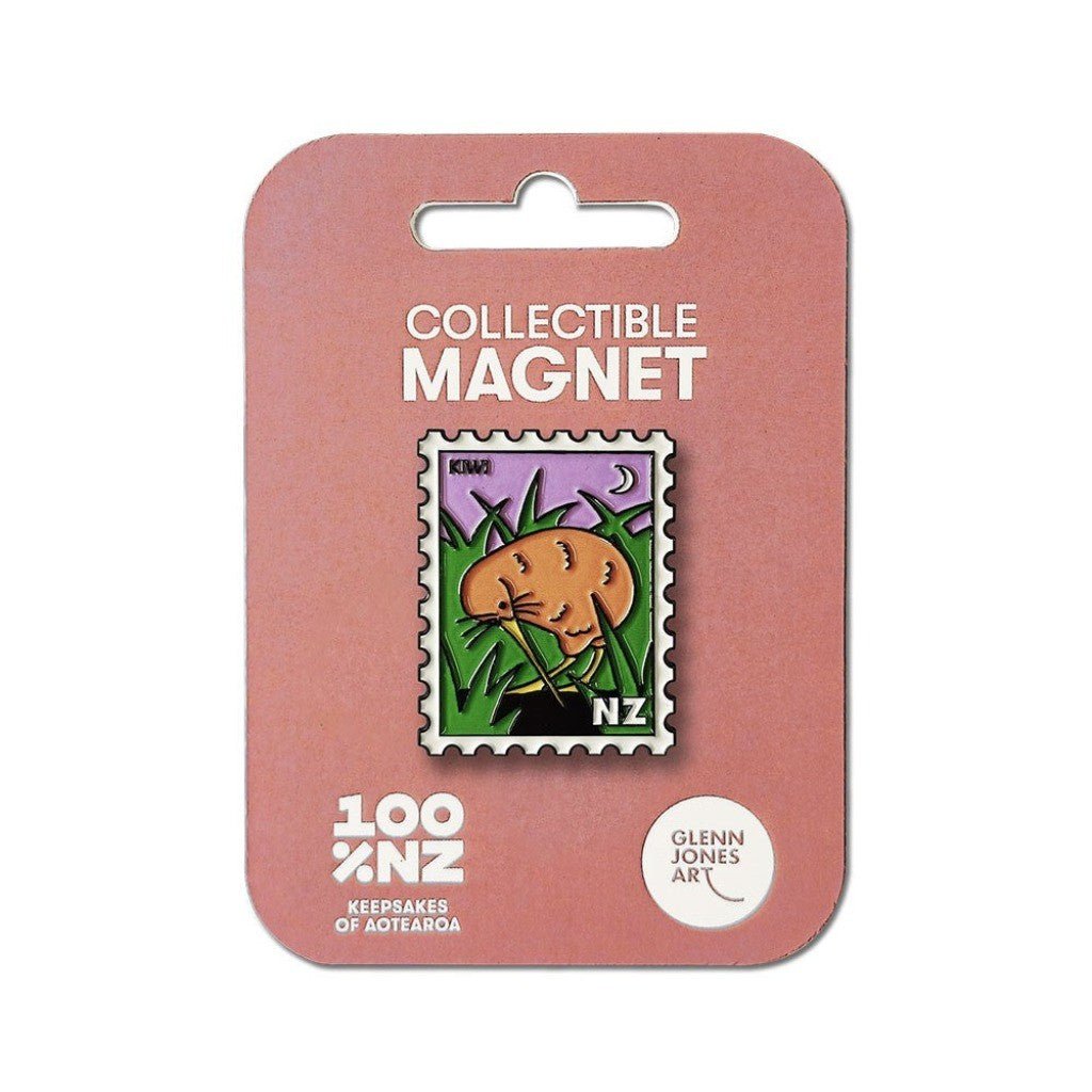 Kiwi Collectible Stamp Magnet - Cove. Beach Essentials